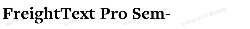FreightText Pro Sem字体转换